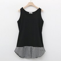 후니네 첵 임산부 레이어드 티셔츠