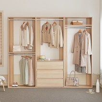 퍼리든 엘릭코 드레스룸 가구 2400 A세트 방문설치, 메이플