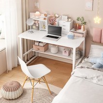 윌리브 1인용 책상 B타입 80cm, 화이트