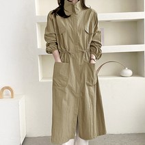 스트링 롱 야상 임부복 E974