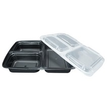 내열 럭셔리 3칸 일회용도시락 용기, 1개입, 150개