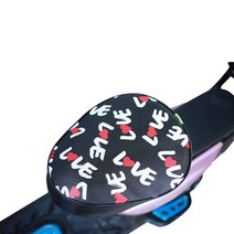 방수 전동 자전거 시트 커버 원형 헤드, 러브, 1개