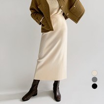 바블링브룩 여성용 H라인 니트 밴딩 롱 스커트