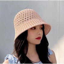 아크라벨 서머 밀짚 벙거지 모자 2p