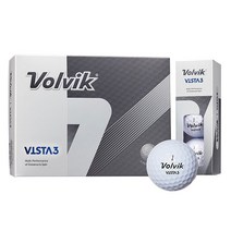 볼빅 비스타 골프공 3피스, 화이트, 12개입, 1개