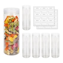 샤바스 냉장고 정리 용기 1100ml x 6p + 네임스티커 18p 세트, 1세트