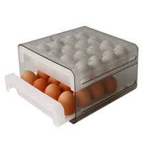 네이쳐리빙 에그쏙 2단 계란 트레이 보관용기 32구, 혼합색상