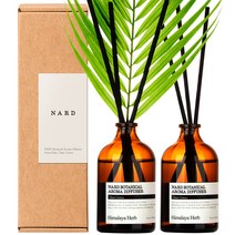 부케가르니 나드 보타니컬 아로마 디퓨저 100ml x 2p + 아레카야자, 클린코튼
