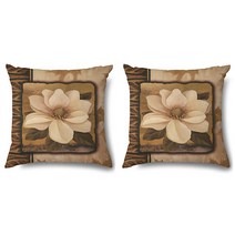 고풍스러운 앤티크 화원 쿠션 커버 2p