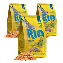 리오 21012 사랑앵무 잉꼬 전용사료, 1kg, 3개