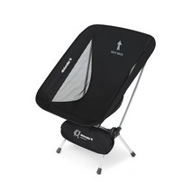 4몬스터 초경량 폴딩 캠핑 낚시 레저용 체어, 블랙, 1개