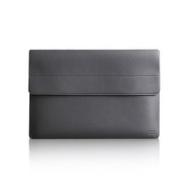 오이공 맥북프로 삼성 LG그램 노트북 가죽 파우치, 다크그레이