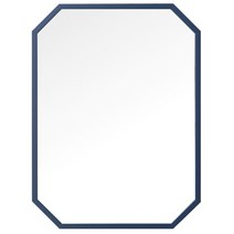 심플 디자인 팔각 거울 600 x 800 mm, 네이비