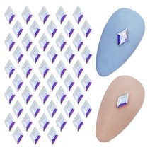 스와로브스키 다이아몬드 플랫백 네일 스톤 2773 6.6mm 50p 세트, AB, 1세트