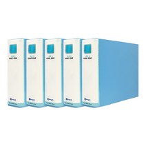 영오 합지 파이프바인더 가로형 40 x 70 mm, 하늘, 5개입