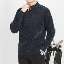 마인플로우 남성용 BL넬기모 지퍼 반목 골프 니트 스웨터