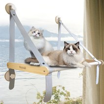 창문 고양이 윈도우 흡착식 해먹, 우드