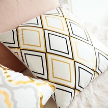 홈카페 인테리어 골드포인트 쿠션커버