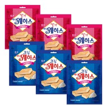 미니 웨하스 크림 150g x 3p + 딸기 150g x 3p 세트, 1세트