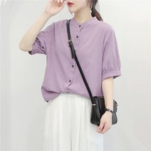 두봄 여성용 복고 스타일 셔츠