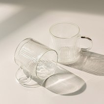 플뤼 이중내열 글라스 머그잔 325ml, 2개