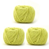 헤라 코튼 뜨개실 3p, 10 옐로우라임