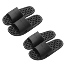 리빙톡 미끄럼방지 욕실 슬리퍼 블랙, 2개
