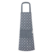 곰 발바닥 파스텔 데일리 작업복 주방 앞치마, 차콜, 1개