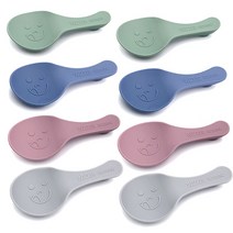 윙키 수저받침 4종세트, 그레이, 다크핑크, 다크그린, 다크블루, 2세트