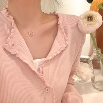 수다쿠 여성용 백진주 LOVE 목걸이 컬렉션 X877