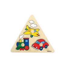 벨러덕 손잡이 세모퍼즐 탈것, 1개, 3피스