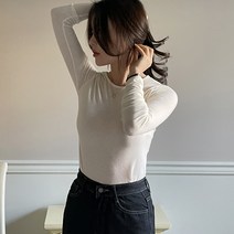 슈가펀 여성용 투넛 앙고라 긴팔티셔츠