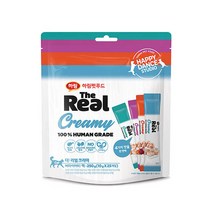 하림더리얼 고양이 크리미 버라이어티 팩 파우치 10g x 25p, 1개, 연어 + 닭고기 + 가다랑어 + 대구 혼합맛