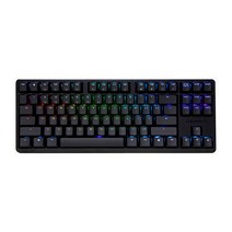 CHERRY 유선 기계식 키보드 청축, 텐키리스, G80-3000S TKL RGB, 블랙