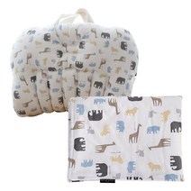 꿈꾸는두부 휴대용 유아용 침대 + 극세사 블랭킷 세트, 초원의친구들