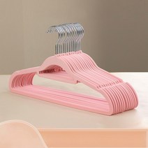 솔브리빙 논슬립 내구성 좋은 옷걸이 38cm, 핑크, 10개