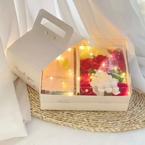 러블리팜 퀸로즈 용돈박스 + 라그라스 용돈봉투 + LED 조명 세트, 레드