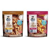퀘이커 오트 그래놀라 골든 넛츠 200g + 크랜베리 바나나 200g 세트, 1세트