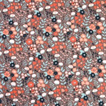 코튼빌 면 20수 미뉴엣가든 원단, 애쉬브라운