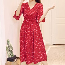 쉬폰 플라워 패턴 임산부 원피스 day352