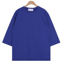 맨타임 남성용 YOW 루즈핏 10수 데일리 7부 티셔츠