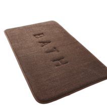 마크툴 욕실 벨벳 도어 매트 40 x 60 cm, 브라운