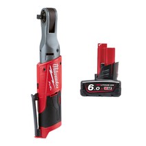 밀워키 12V FUEL 임팩트 라쳇 9.5mm 베어툴 M12 FIR38(M12 FIR38-0) + 12V 6.0Ah M12 B6, 1세트