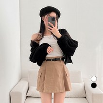 밀키버터 여성용 뽀글이 크롭 볼레로 가디건