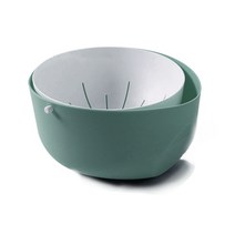 생활살림 무중력 듀얼 세척 채반 스윙볼, 그린