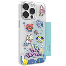 BT21 렛츠 스플래시 반투명 슬림카드 휴대폰 케이스