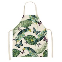 올나인 에이홉 나비 일러스트 앞치마 68 x 55 cm, IT-16, 1개