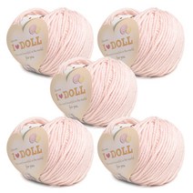 니뜨 아이돌 뜨개실 45g, 15 연살구, 5개