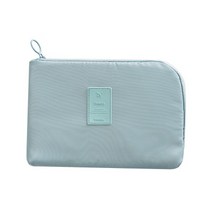 다해유 멀티 수납 아웃도어 여행 전자 디지털 가방, 블루, 1개