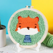 쏘앤영 핸드메이드 스킬자수 DIY 키트, 여우1, 1개